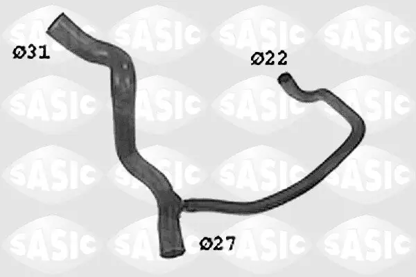 Kühlerschlauch links unten SASIC SWH4268