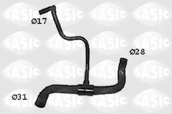 Kühlerschlauch links unten SASIC SWH4296 Bild Kühlerschlauch links unten SASIC SWH4296