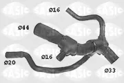 Kühlerschlauch links unten SASIC SWH6653
