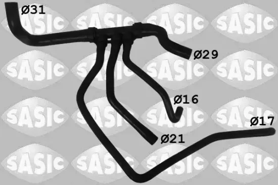 Kühlerschlauch links unten SASIC SWH4329 Bild Kühlerschlauch links unten SASIC SWH4329