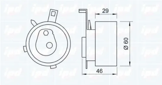 Spannrolle, Zahnriemen IPD 14-0771 Bild Spannrolle, Zahnriemen IPD 14-0771