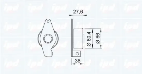Spannrolle, Zahnriemen IPD 14-0792 Bild Spannrolle, Zahnriemen IPD 14-0792