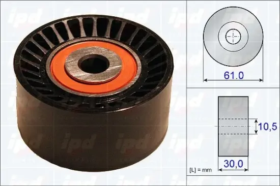 Umlenk-/Führungsrolle, Zahnriemen IPD 15-3827 Bild Umlenk-/Führungsrolle, Zahnriemen IPD 15-3827