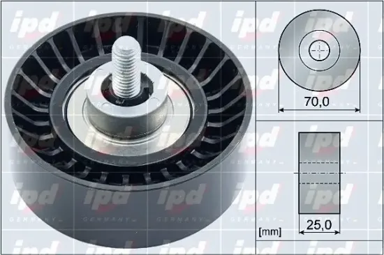 Umlenk-/Führungsrolle, Keilrippenriemen IPD 15-4108 Bild Umlenk-/Führungsrolle, Keilrippenriemen IPD 15-4108