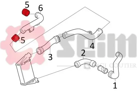 Ladeluftschlauch SEIM 981057 Bild Ladeluftschlauch SEIM 981057