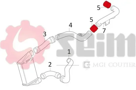 Ladeluftschlauch SEIM 981057 Bild Ladeluftschlauch SEIM 981057