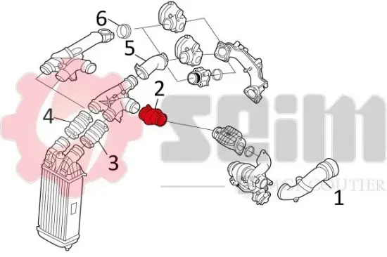 Ladeluftschlauch SEIM 981121 Bild Ladeluftschlauch SEIM 981121