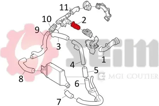 Ladeluftschlauch SEIM 981121 Bild Ladeluftschlauch SEIM 981121