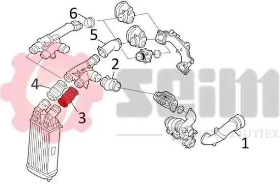 Ladeluftschlauch SEIM 981131 Bild Ladeluftschlauch SEIM 981131