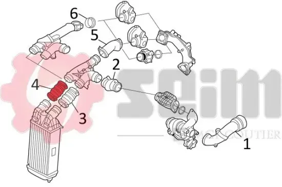 Ladeluftschlauch SEIM 981131 Bild Ladeluftschlauch SEIM 981131