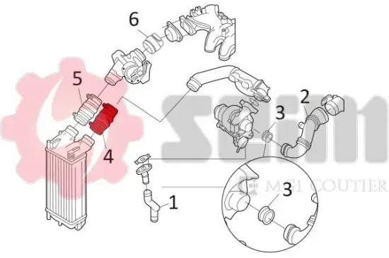 Ladeluftschlauch SEIM 981131 Bild Ladeluftschlauch SEIM 981131
