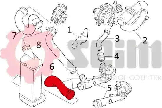 Ladeluftschlauch SEIM 981144 Bild Ladeluftschlauch SEIM 981144