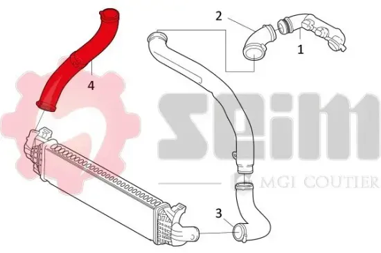 Ladeluftschlauch SEIM 981238 Bild Ladeluftschlauch SEIM 981238