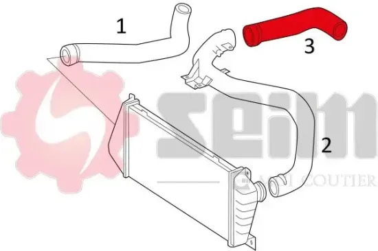 Ladeluftschlauch SEIM 981409 Bild Ladeluftschlauch SEIM 981409