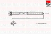 Zylinderkopfschraubensatz FAI AutoParts B1140