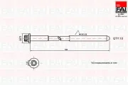 Zylinderkopfschraubensatz FAI AutoParts B2111