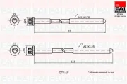 Zylinderkopfschraubensatz FAI AutoParts B2201