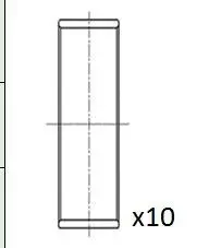 Pleuellager FAI AutoParts BB2073-STD