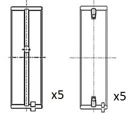 Kurbelwellenlager FAI AutoParts BM1002-025 Bild Kurbelwellenlager FAI AutoParts BM1002-025