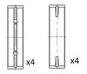 Kurbelwellenlager FAI AutoParts BM1015-STD