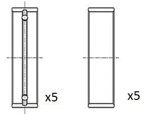 Kurbelwellenlager FAI AutoParts BM1041-STD