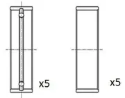 Kurbelwellenlager FAI AutoParts BM1041-STD