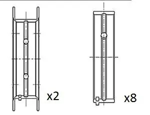 Kurbelwellenlager FAI AutoParts BM1053-025 Bild Kurbelwellenlager FAI AutoParts BM1053-025