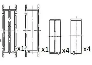 Kurbelwellenlager FAI AutoParts BM1055-STD