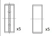 Kurbelwellenlager FAI AutoParts BM1058-STD