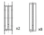 Kurbelwellenlager FAI AutoParts BM1065-STD