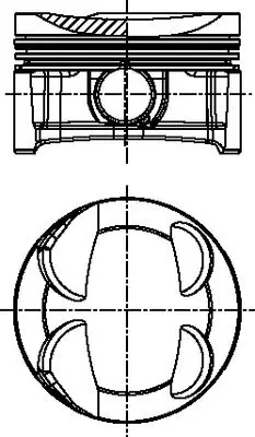 Kolben FAI AutoParts PK67-000 Bild Kolben FAI AutoParts PK67-000