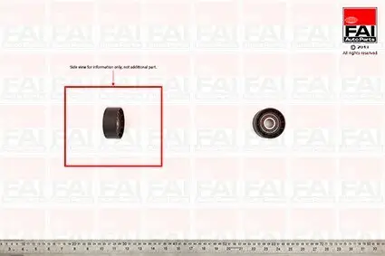 Umlenk-/Führungsrolle, Keilrippenriemen FAI AutoParts T1017