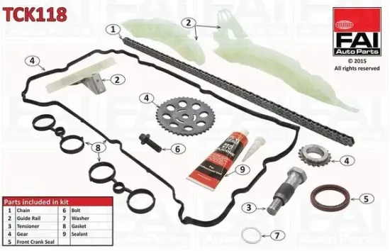 Steuerkettensatz FAI AutoParts TCK118 Bild Steuerkettensatz FAI AutoParts TCK118