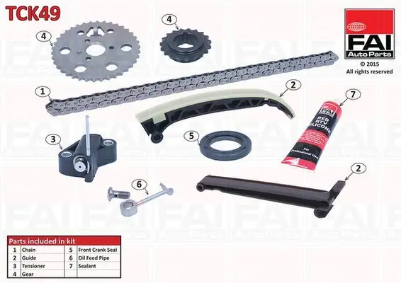 Steuerkettensatz FAI AutoParts TCK49