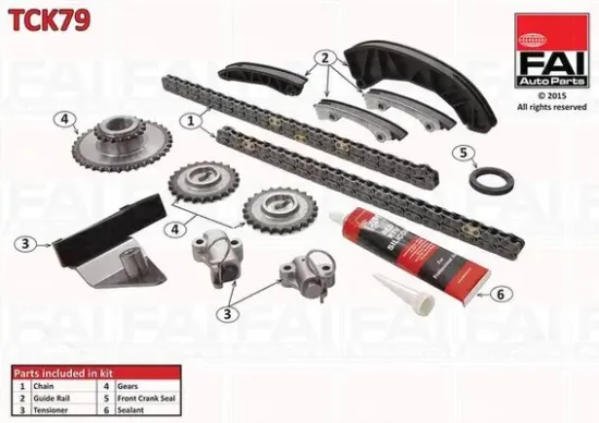 Steuerkettensatz FAI AutoParts TCK79 Bild Steuerkettensatz FAI AutoParts TCK79