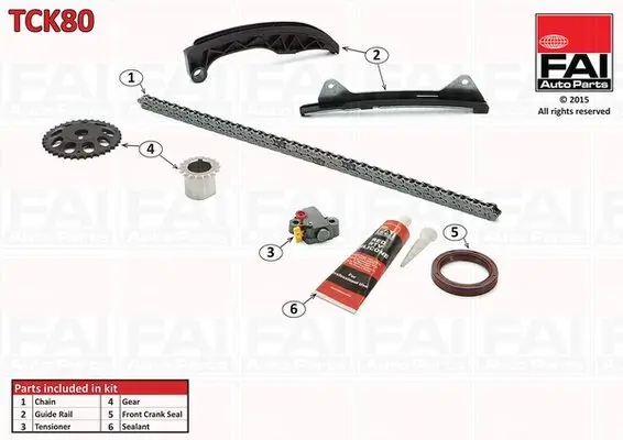 Steuerkettensatz FAI AutoParts TCK80