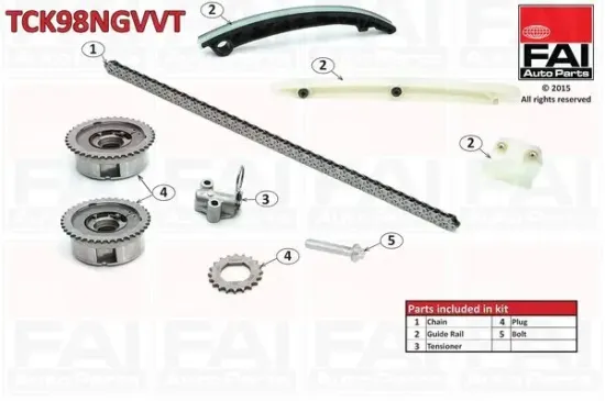 Steuerkettensatz FAI AutoParts TCK98NGVVT Bild Steuerkettensatz FAI AutoParts TCK98NGVVT