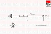Zylinderkopfschraubensatz FAI AutoParts B2101