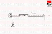 Zylinderkopfschraubensatz FAI AutoParts B701