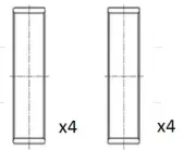 Pleuellager FAI AutoParts BB2017-STD