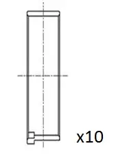 Pleuellager FAI AutoParts BB2075-STD