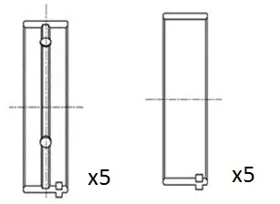 Kurbelwellenlager FAI AutoParts BM1006-STD