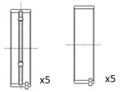 Kurbelwellenlager FAI AutoParts BM1006-STD