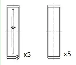 Kurbelwellenlager FAI AutoParts BM1019-STD