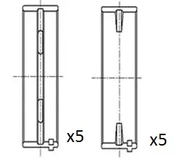 Kurbelwellenlager FAI AutoParts BM1026-STD