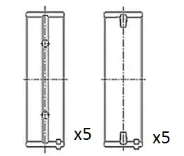 Kurbelwellenlager FAI AutoParts BM1029-STD Bild Kurbelwellenlager FAI AutoParts BM1029-STD