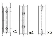 Kurbelwellenlager FAI AutoParts BM1030-STD