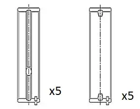 Kurbelwellenlager FAI AutoParts BM1031-025 Bild Kurbelwellenlager FAI AutoParts BM1031-025