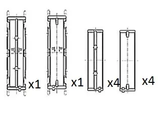 Kurbelwellenlager FAI AutoParts BM1033-050 Bild Kurbelwellenlager FAI AutoParts BM1033-050