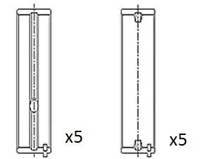 Kurbelwellenlager FAI AutoParts BM1034-STD Bild Kurbelwellenlager FAI AutoParts BM1034-STD